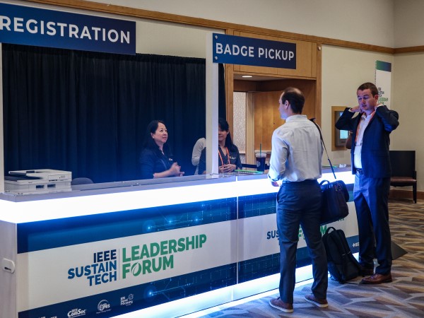 Registration and Badge Pick Up Station
